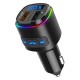 Bc41 Car Fm Transmitter Bluetooth MP3 Player Charger Cigarette Lighter Black