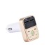 Bluetooth-compatible 5.0 Fm Car  Transmitter Wireless Audio Receiver Hands-free Calling 2.1a Mp3 Player Dual Usb Fast Charger pink