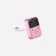 Bluetooth-compatible 5.0 Fm Car  Transmitter Wireless Audio Receiver Hands-free Calling 2.1a Mp3 Player Dual Usb Fast Charger pink