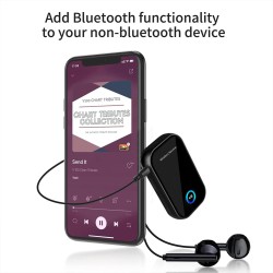 Bt-15 Receiver C28 3.5mm Car Wireless Bluetooth-compatible Audio Receiver Adapter black