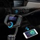 Bt70 Car Bluetooth-compatible Mp3 Player Large Screen Dual Usb Card Cigarette Lighter Fm Transmitter Car Charger black