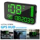 C90 Car Digital Hud Head  Up  Display Accurate Speedometer Odometer Intelligent Brightness Control Overspeed Warning Alarm black