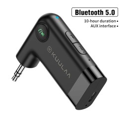 Car Bluetooth 5.0 Hands-free Wireless Car Aux Bluetooth Audio Receiver black