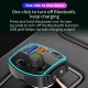 Car Bluetooth 5.0 Stereo Receiver Mp3 Player Usb Quick Charge Fast Charger black