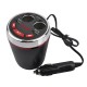 Car Charger Bluetooth 5.0 Multifunction Cup Holder 3.1a Fm Transmitting U Disk /tf Card Car Mp3 Player green