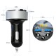 Car Charger Wireless Bluetooth 5.0 Receiver Dual Usb Fast Charging Silver