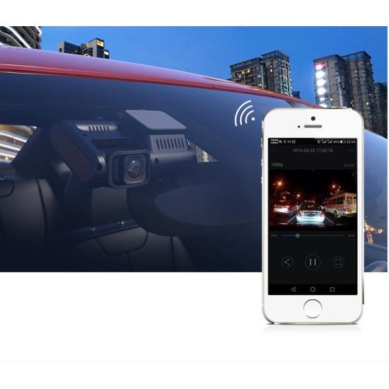 Car Data Recorder HD Night Vision 360-degree Panoramic Dual-lens Wireless 24-hour Parking Monitoring WIFI+GPS version