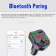 Car Durable Mp3  Player Bluetooth-compatible Fm Transmitter Intelligent Noise Reduction Wireless Hands-free Audio Receiver black