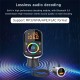 Car FM Transmitter Kit Dual Display Pd3.0/qc3.0 Fast Charger Bluetooth 5.0 Blue