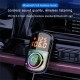 Car FM Transmitter Kit Dual Display Pd3.0/qc3.0 Fast Charger Bluetooth 5.0 Yellow