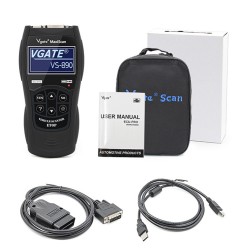 Car Fault Diagnosis Instrument Scanner Code Reader Support Multilingual VS890 OBD2 black