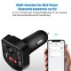 Car Fm Transmitter Bluetooth Hands-free Receiver Dual USB Fast Charger Black