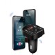 Car Fm Transmitter Bluetooth Hands-free Receiver Dual USB Fast Charger Black