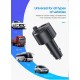 Car Kit Bluetooth 5.0 FM Transmitter Dual USB Fast Charger Wireless Handsfree Music Audio Receiver Auto MP3 Player black