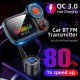 Car Mp3  Player Wireless Bluetooth-compatible T831 Lossless Sound Quality Qc3.0 Fast Charging With Atmosphere Light Fm Transmitter black