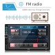 Car Radio 7-inch Hd Dual Din 12v Radio Bluetooth-compatible Hands-free Mobile Phone Interconnect Mp5 Multimedia Player without camera