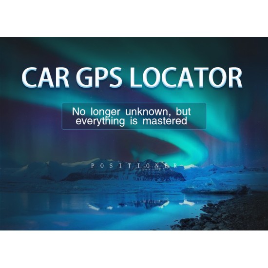 Car Relays GPS Tracker Locator Remote Control Anti-theft Monitoring Cut Off Oil black