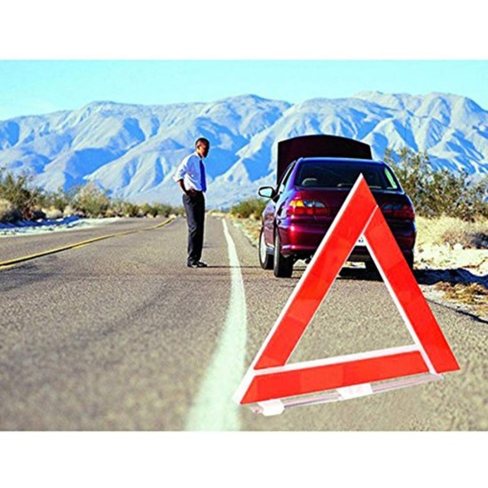 Car Vehicle Emergency Breakdown Warning Reflective Triangle Road Safety Sign 300