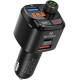 Car Wireless Bluetooth Mp3 Music Player Fm Transmitter Car Charger Hands-free Calling Adapter black