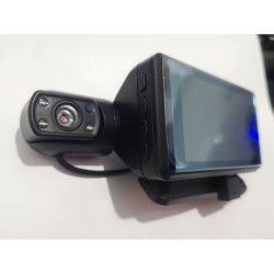 Driving  Recorder Dual Lens Front + Internal Camera 1080p Car Dvr Video Recorder Black