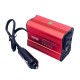 Dual USB 150W DC 12V to AC 110V/220V Power Converter Car Charger Adapter Car Inverter US Socket red