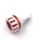 Dual Usb Car Charger Dc 5v/ 2.1a Fast Charging Adapter Universal Dual Usb Car-charger Adapter Red