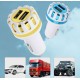 Dual Usb Car Charger Dc 5v/ 2.1a Fast Charging Adapter Universal Dual Usb Car-charger Adapter White