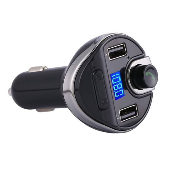 FM Transmitter Bluetooth Wireless  Radio Hands Free Car Kit Car MP3 Audio Player with USB Car Charger black