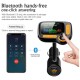 FM Transmitter Car Wireless Adapter Qc3.0 Charger Bluetooth 5.0 Black