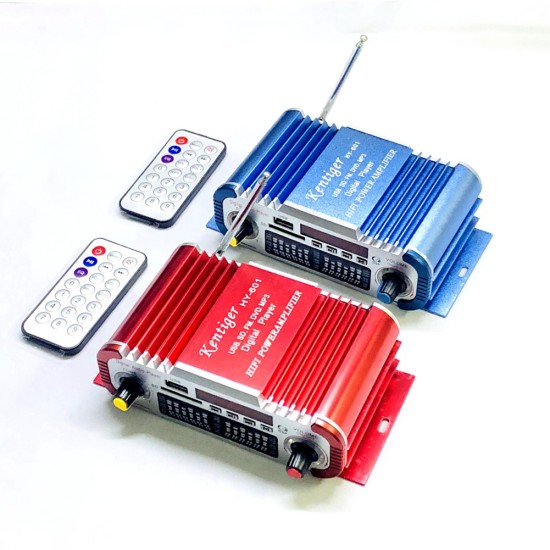 HY-601 Digital HI-FI Auto Car Stereo Power Amplifier USB SD Player Dac MP3 Mini Amplifier red