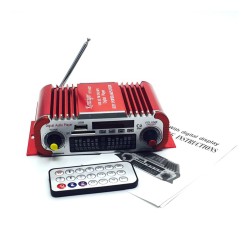 HY-601 Digital HI-FI Auto Car Stereo Power Amplifier USB SD Player Dac MP3 Mini Amplifier red