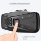 Hands-free Bluetooth 5.0 Car Kit Wireless Speaker Auto Sun Visor MP3 Player Speaker Support Siri Google Assistant black