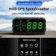 Hud Speed Odometer Mileage Car Head Up Display Compass Gps Speedometer Black