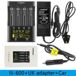 LiitoKala Lii-600 LCD Battery Charger for 26650 21700 18650 18350 20650 14500 AA AAA