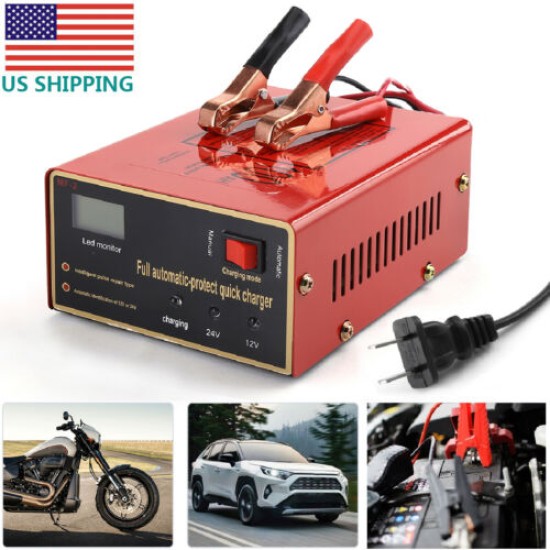 Maintenance-free Battery  Charger 12v/24v 10a 140w Output For Electric Car EU Plug