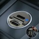 Mini Dual USB Type-c Pd Car Phone Charger Black