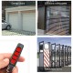 Multi-functional 433mhz Wireless  Remote Control Garage Gate Door Opener Remote Control Duplicator Cloning Code Car Key Security Alarm Black shell-black ABCD