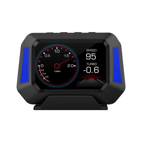 Portable Car  Hud  Head-up  Display Universal Obd High-definition Computer Display Gps Mode Function Car Multi-function Meter black