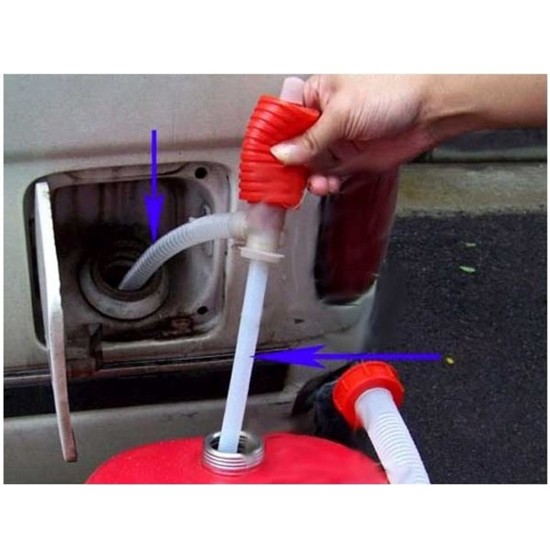 Portable Car Manual Hand Siphon Pump Hose Gas Oil Liquid Syphon Transfer Pump Universal