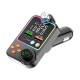 Q15 Wireless Fm Transmitter Pd Dual Usb Charger Bluetooth 5.0 Hands Free Car Kit Fm Modulator Black