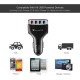 Smart  Qc3.0  Fast  Charger 4 USB Car Charger 3.5a Fast Charger For Android Iphone White