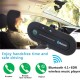 Sun Visor Car Bluetooth-compatible Wireless Receiver Hands-free Phone Speaker Clip Auto Audio Kit Music Player black