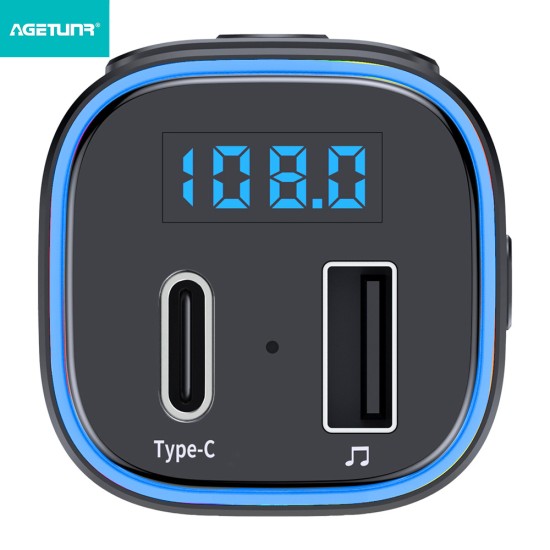 T46 Car Bluetooth MP3 Player Car Kit QC3.0 Quick-Charging LED Backlit Wireless Bluetooth FM Transmitter Car Music Player QC3.0