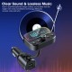 T67 Car Bluetooth-compatible Mp3 Player Hands-free Calling Car Charger Qc3.0 Aux Radio Adapter Black