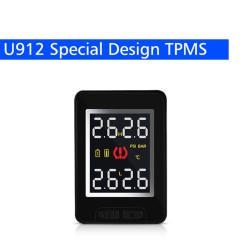 Toyota Tire Pressure Monitoring System - For Toyota CAREUD U912, Auto Wireless TPMS, 4 Sensors LCD Display Embedded Monitor