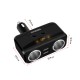 Universal 2 Ways Car Cigarette Lighter Power Socket Splitter Power Adapter DC 12V 2.1A+1A Dual USB Charger