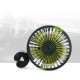 Usb Car Headrest Fan Mini Rear Seat 3-speed Adjustable Air Cooling Blowing Fans Plug And Play F407 black