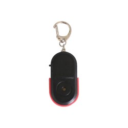 Wireless Anti-Lost Alarm Key Finder Locator Key Chain Whistle Sound LED Light 53*29*11mm red