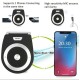 Wireless Bluetooth Car Kit  Speaker Speakerphone Hands-free Car Kit Support Bluetooth 4.1 Car Bluetooth Kit Hands Free Calls white