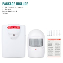 Wireless Driveway Alarm Waterproof Infrared Motion Sensor Alarm Security System